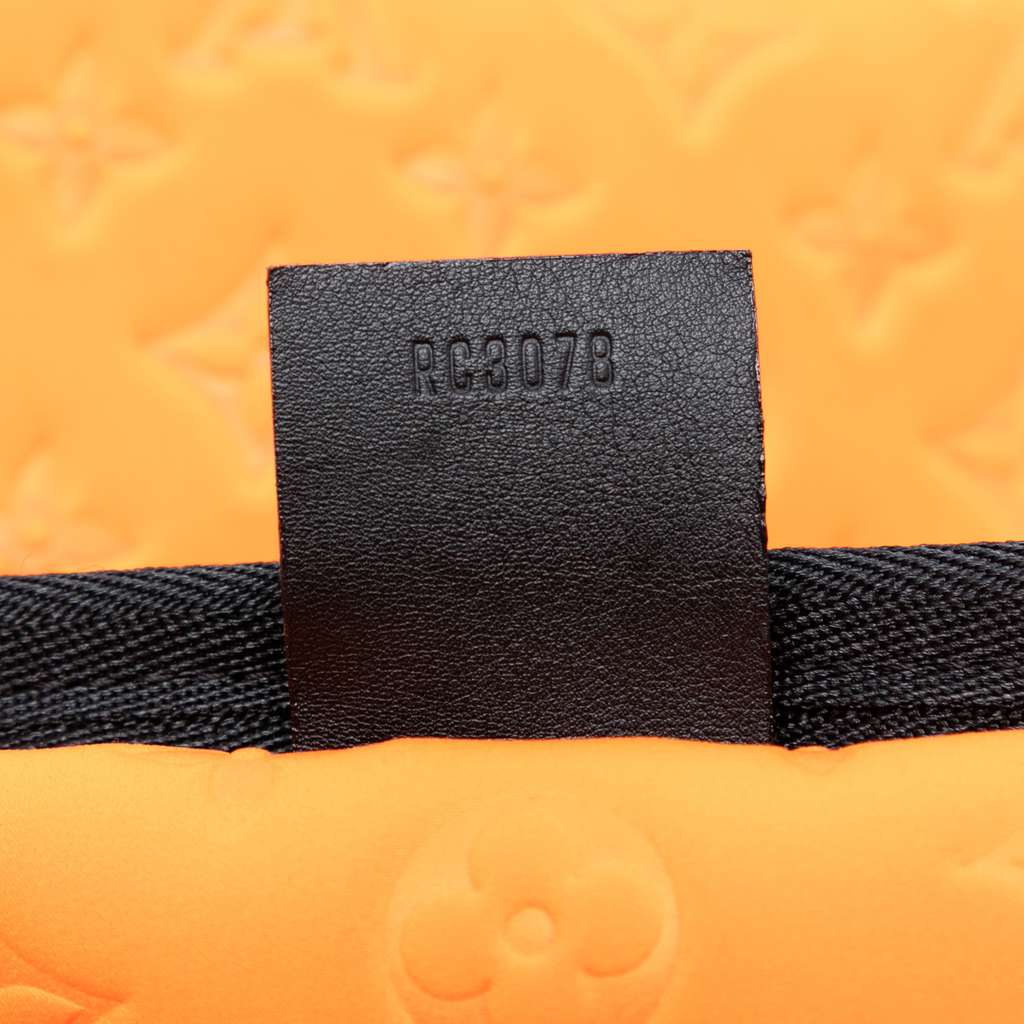 Louis Vuitton Monogram Embossed Neoprene Scuba MM Orange Polyester Very good condition - Box View
