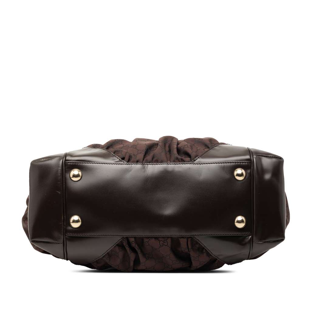 Gucci GG Nylon Full Moon Tote Brown Very good condition - Inside View