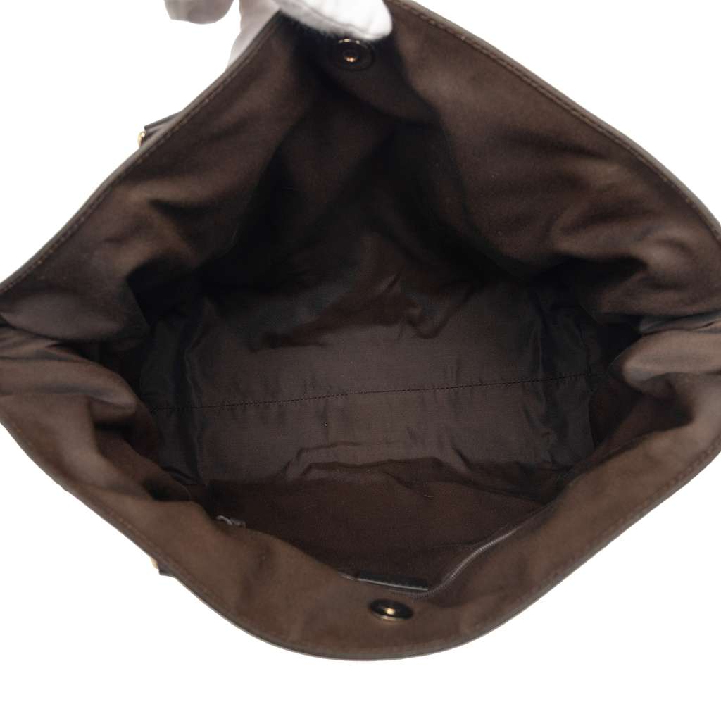 Gucci GG Nylon Full Moon Tote Brown Very good condition - Model View