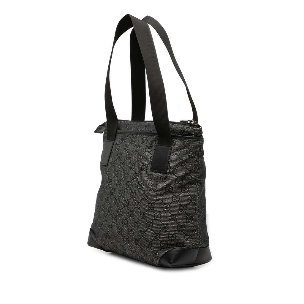 Gucci GG Denim Tote Black Denim Very good condition - Back View