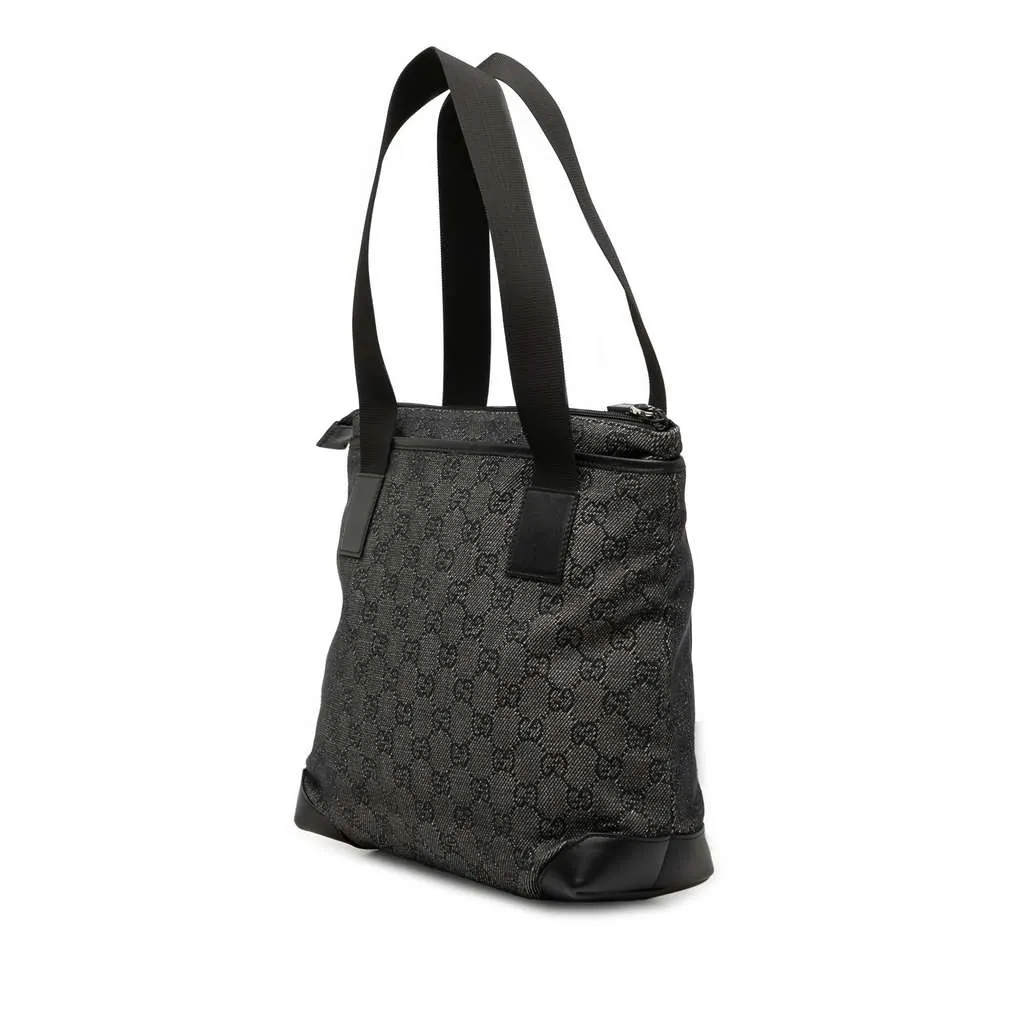 Gucci GG Denim Tote Black Denim Very good - Back View