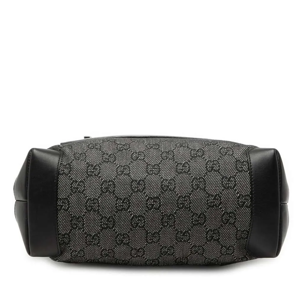 Gucci GG Denim Tote Black Denim Very good - Inside View