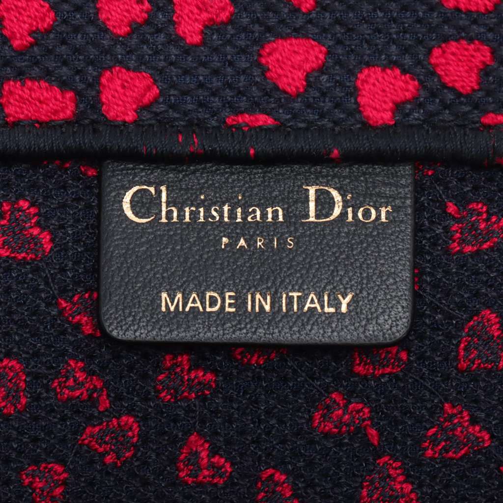 Dior Medium Canvas Pop Hearts I Love Paris Book Tote Red Canvas Very good condition - Model View