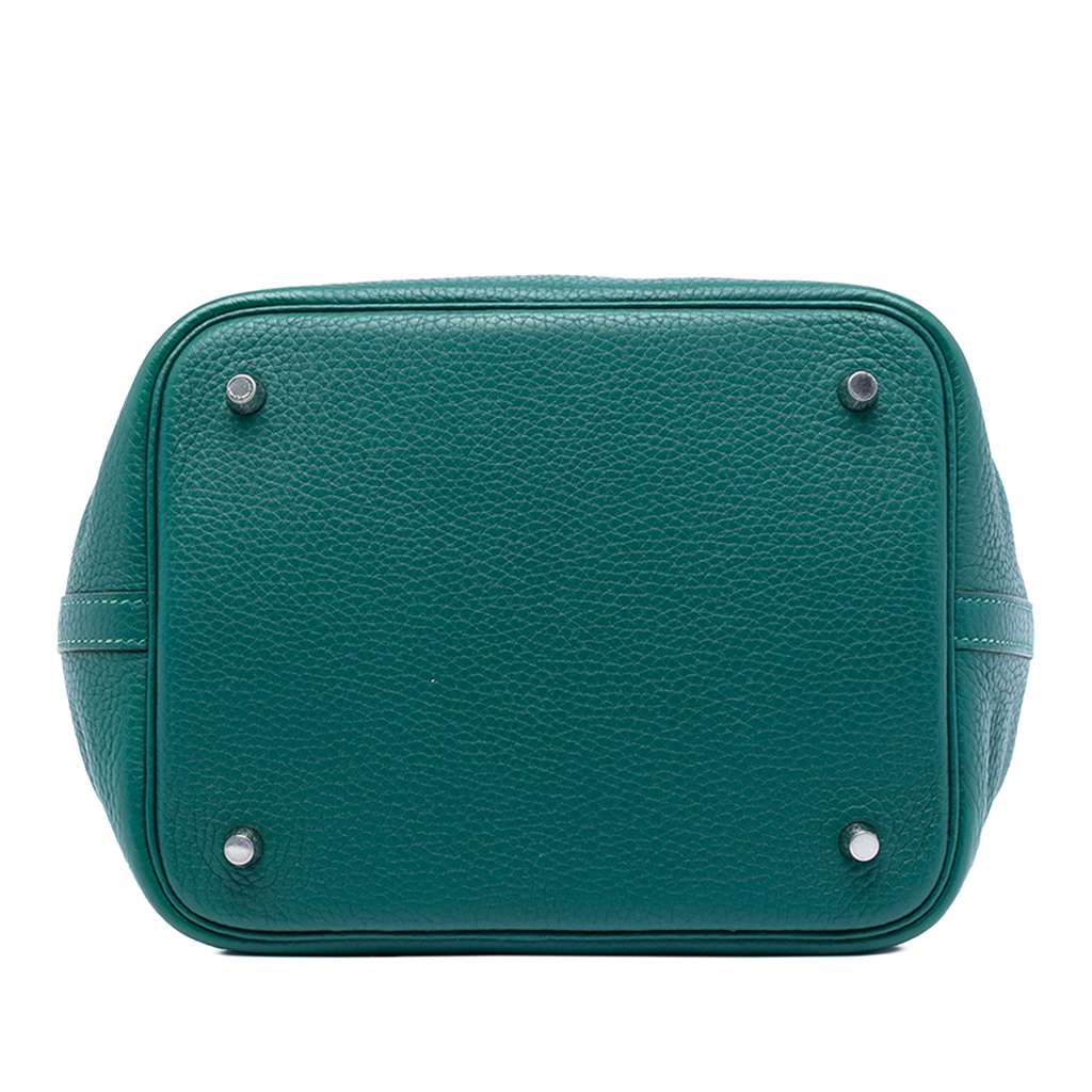 Hermès Clemence Picotin Lock 22 Green Leather Very good condition - Inside View