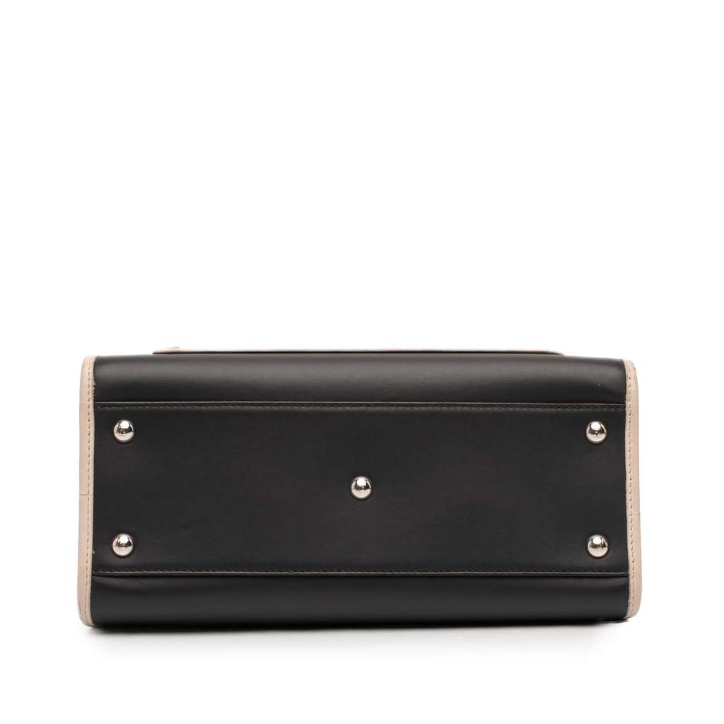 Fendi Small Leather Runaway Satchel Blue Leather Very good condition - Inside View