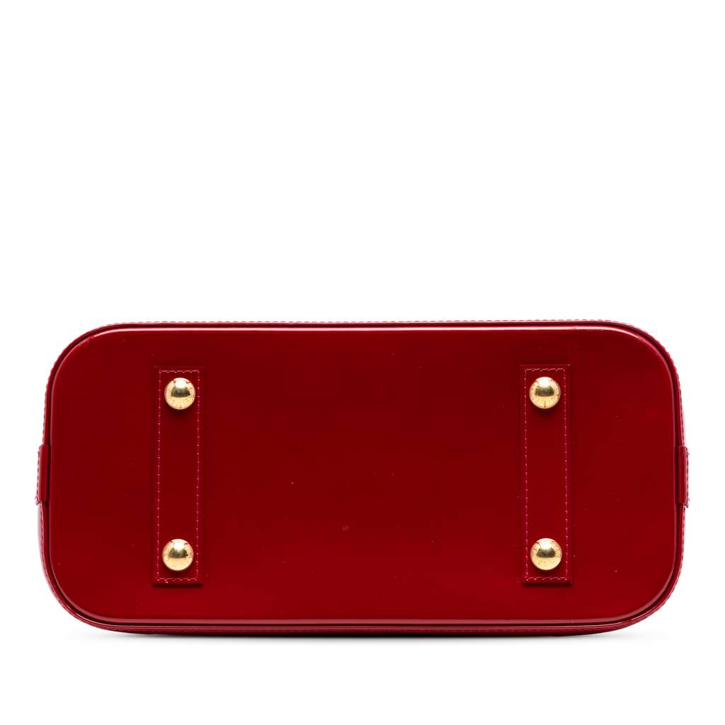 Louis Vuitton Monogram Vernis Alma PM Red Leather Very good condition - Inside View