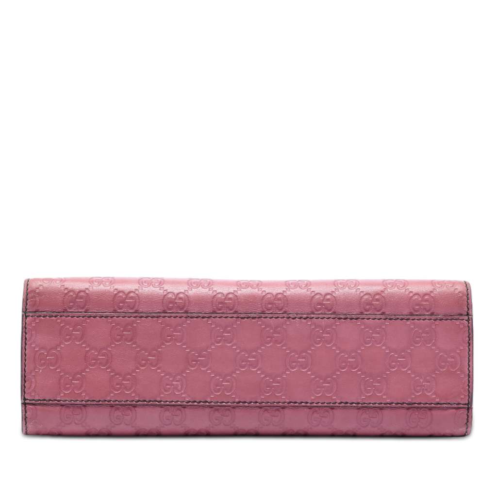 Gucci Medium Guccissima Emily Shoulder Bag Pink Leather Very good condition - Inside View