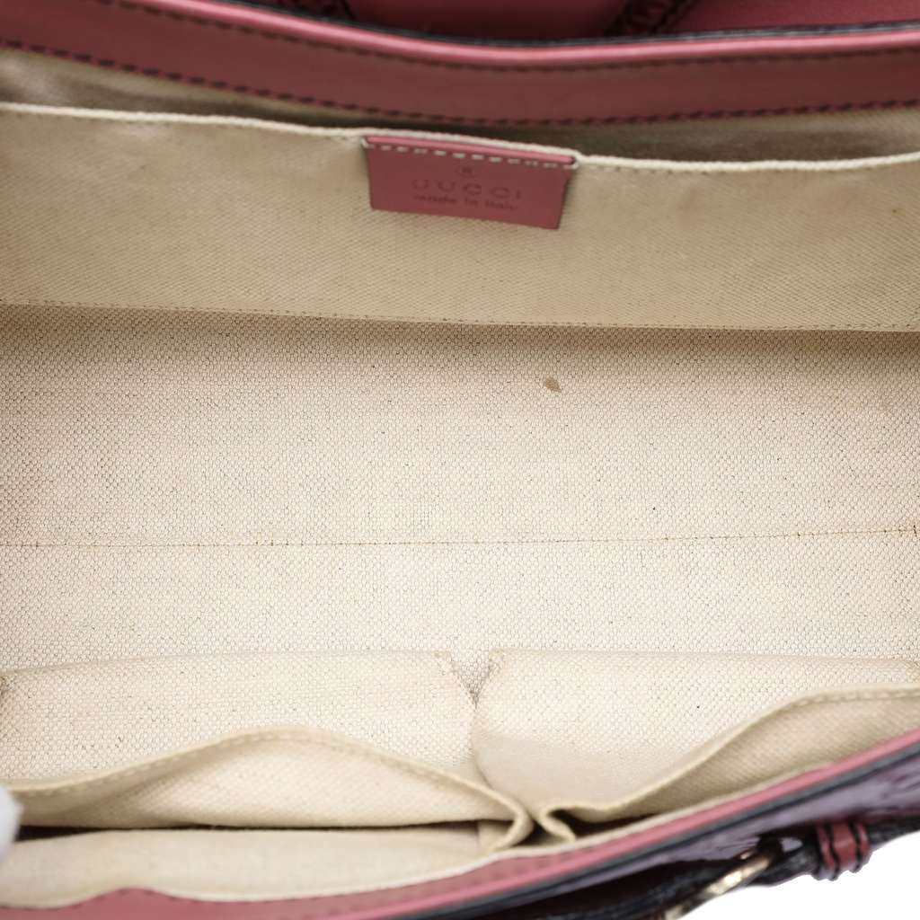 Gucci Medium Guccissima Emily Shoulder Bag Pink Leather Very good condition - Model View