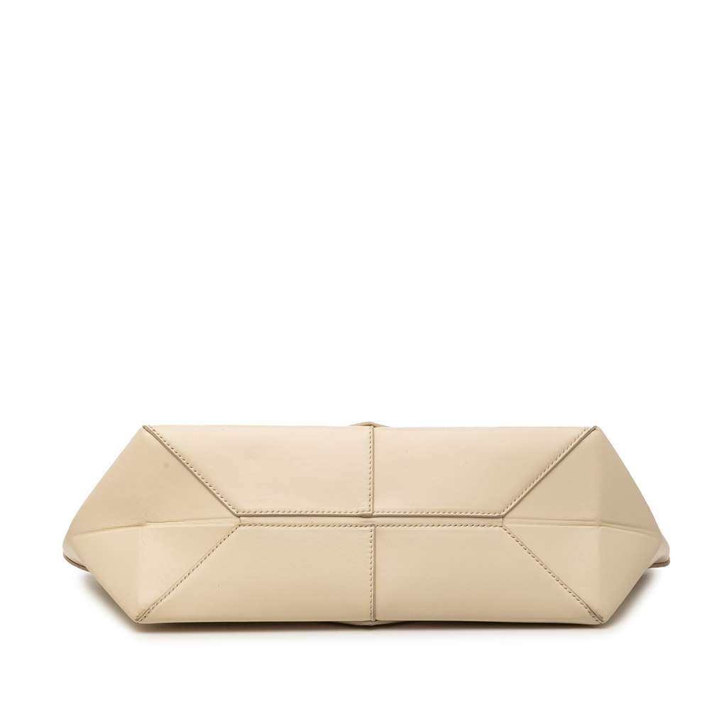 Loewe Calfskin Cropped Puzzle Fold Shoulder Bag Brown Leather Very good condition - Inside View