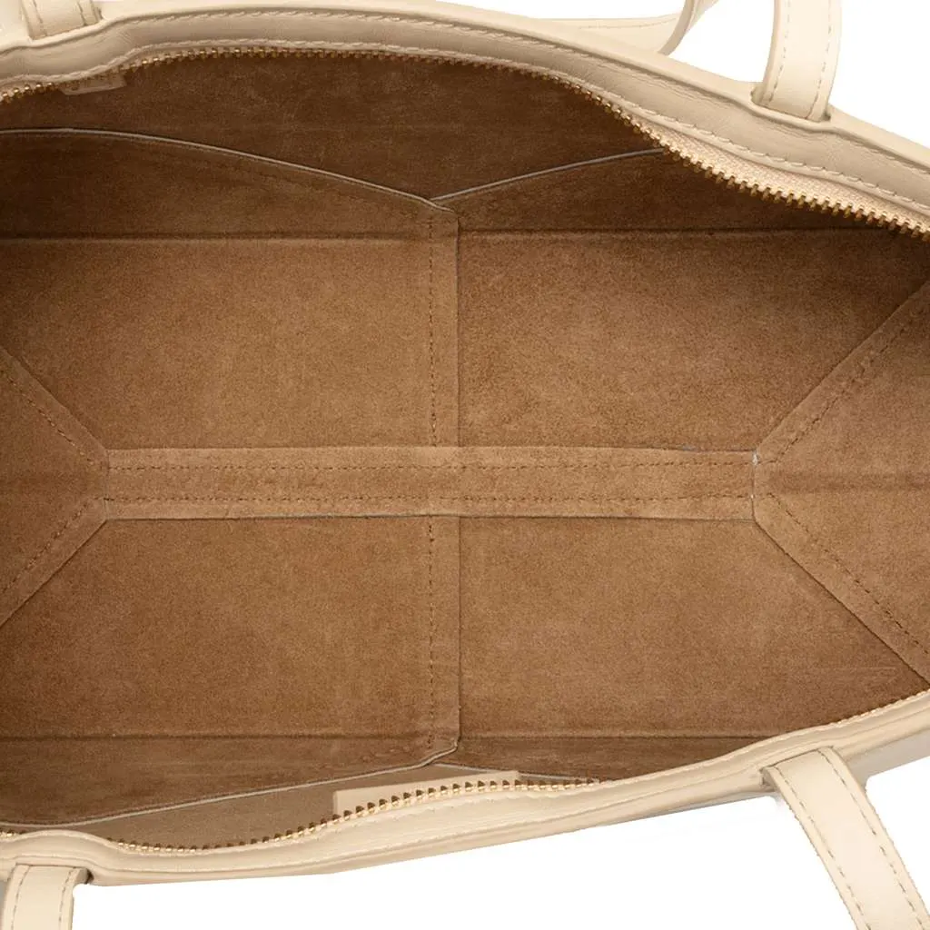 Loewe Calfskin Cropped Puzzle Fold Shoulder Bag Brown Leather Very good - Model View