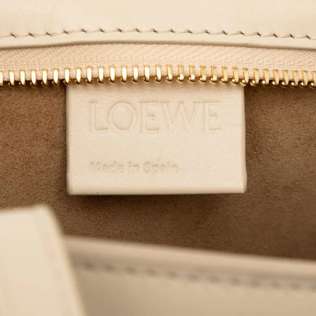 Loewe Calfskin Cropped Puzzle Fold Shoulder Bag Brown Leather Very good - Box View