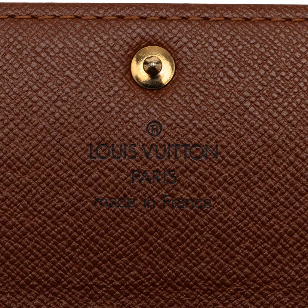 Louis Vuitton Monogram Sarah Long Wallet Brown Very good condition - Box View