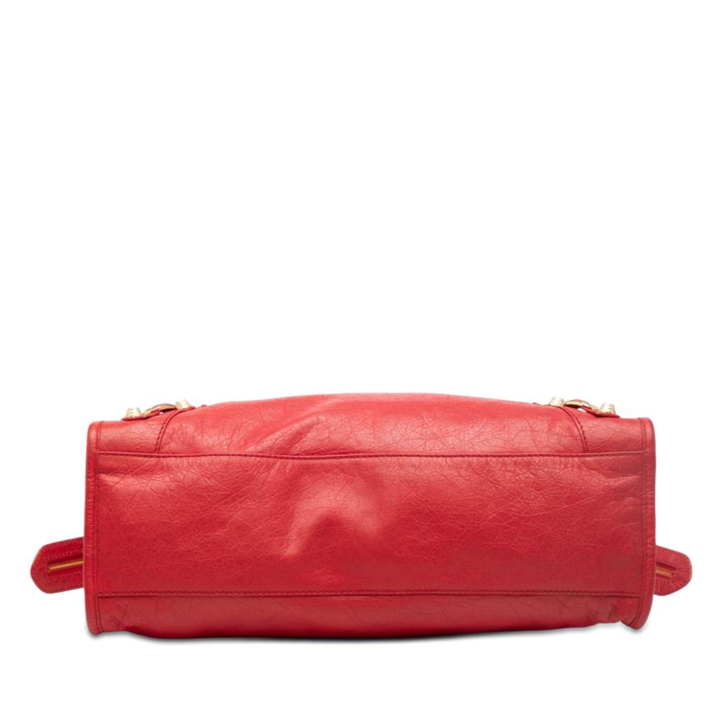 Balenciaga Lambskin Motocross City Giant 12 Satchel Red Leather Very good condition - Inside View