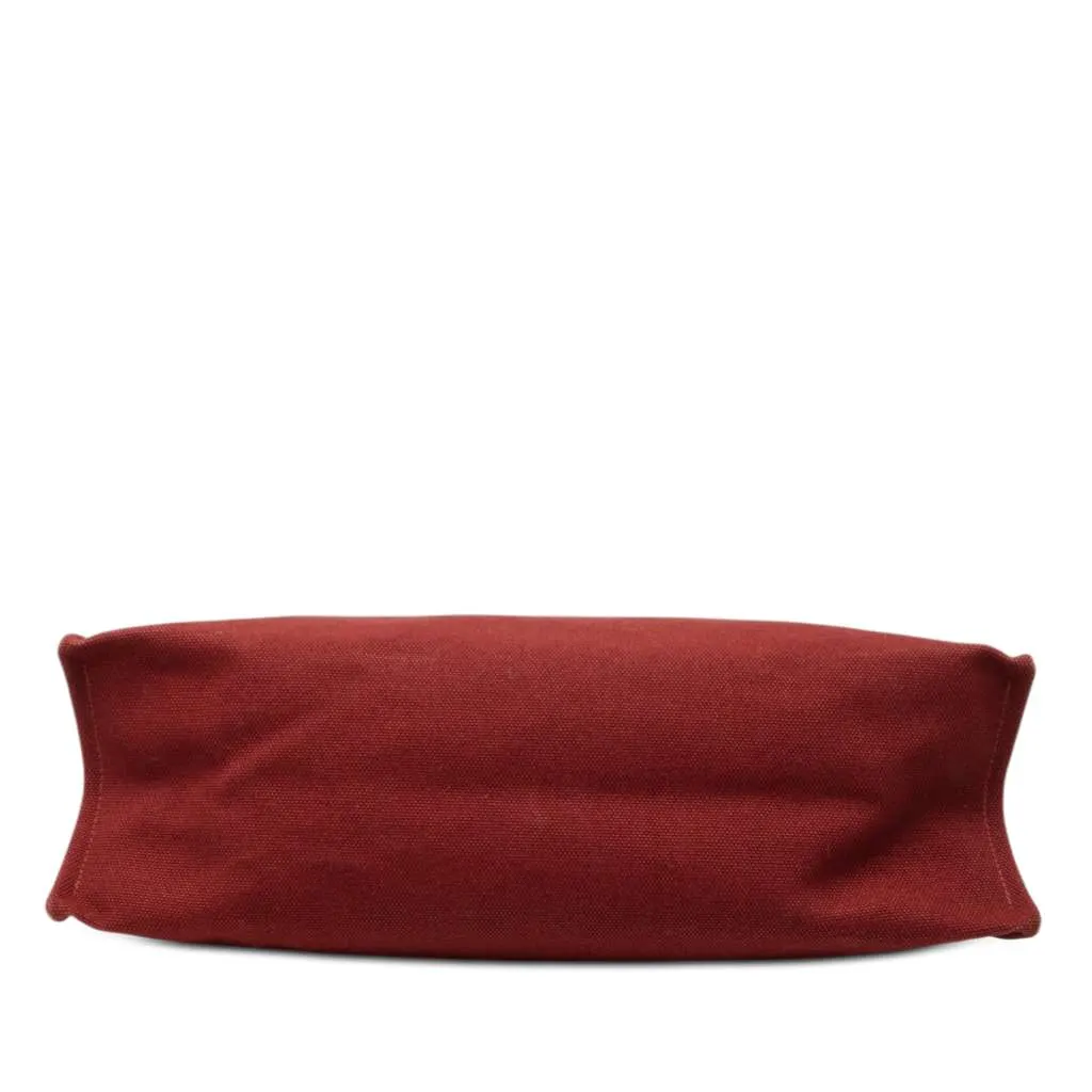 Hermès Toile Etriviere Elan Tote Red Canvas Very good - Inside View