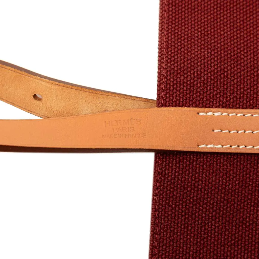 Hermès Toile Etriviere Elan Tote Red Canvas Very good - Box View