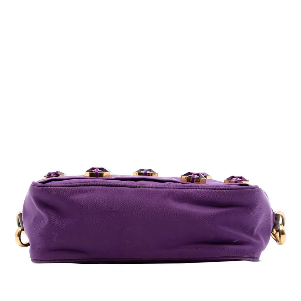 Prada Tessuto Pietre Camera Bag Purple Very good - Inside View