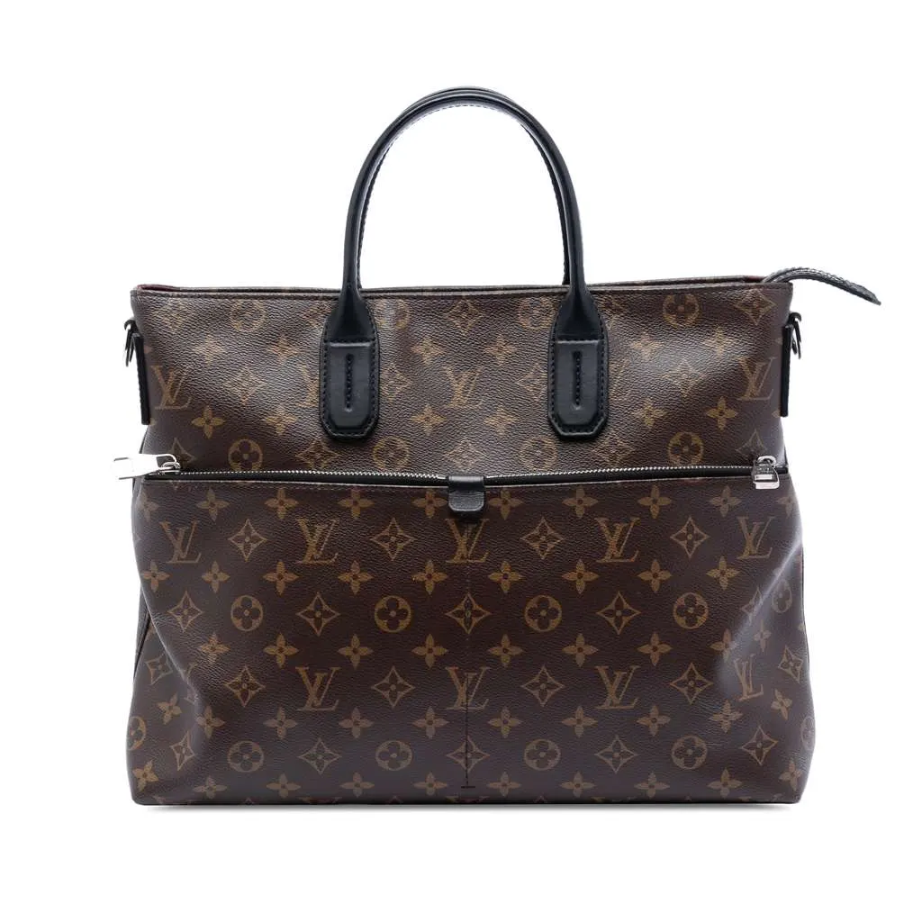 Louis Vuitton Monogram Macassar 7 Days A Week Brown Very good - Front View