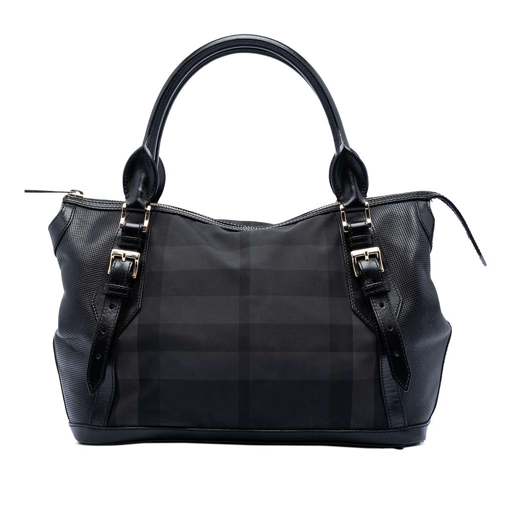 Burberry Beat Check Nylon Ellers Satchel