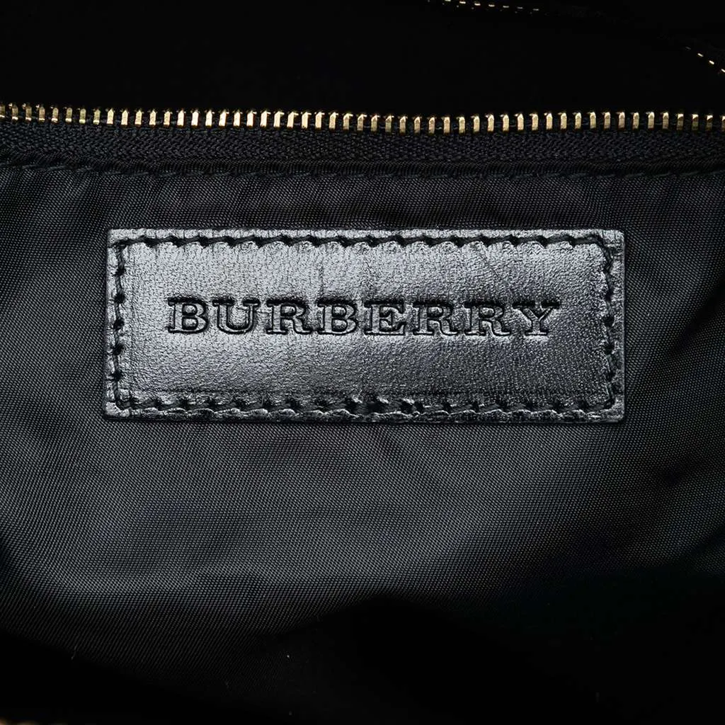 Burberry Beat Check Nylon Ellers Satchel Black Very good - Box View