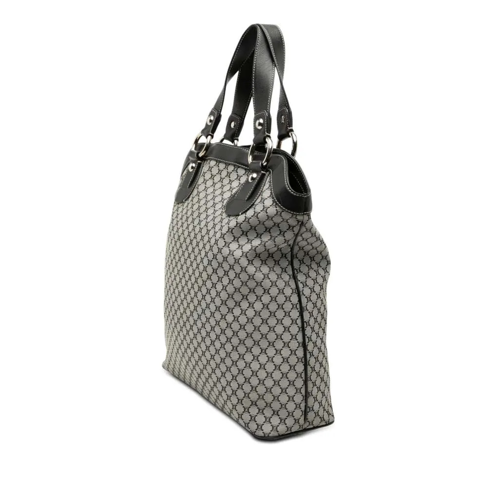 Celine Macadam Canvas Tote Grey Canvas Very good - Back View