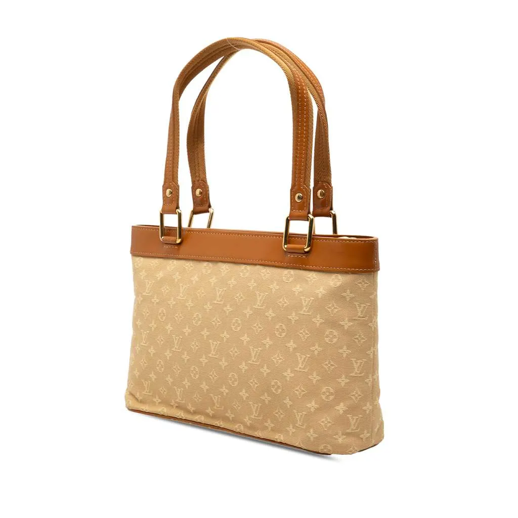 Louis Vuitton Monogram Mini Lin Lucille PM Brown Canvas Very good - Back View