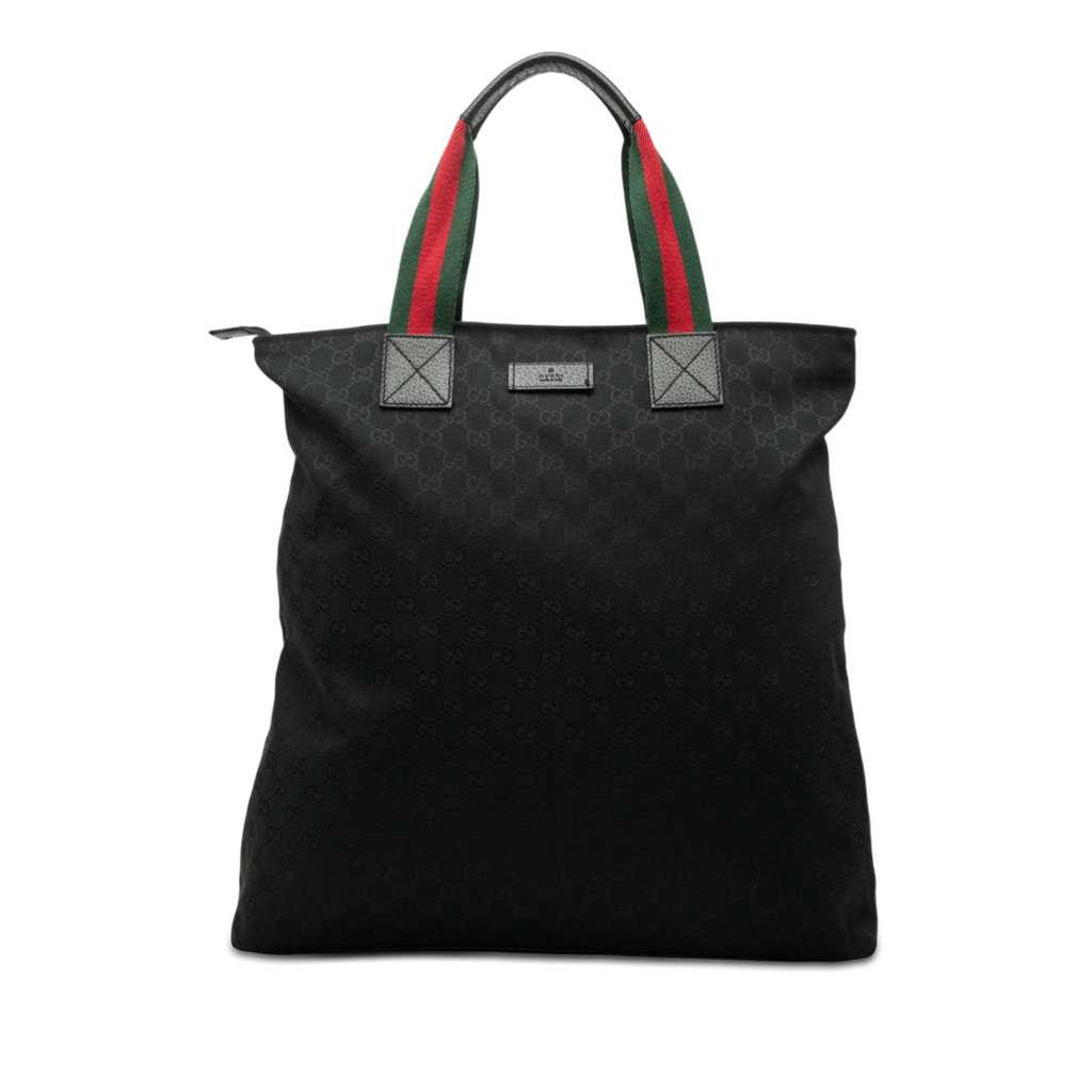 Gucci حقيبة حمل عمودية من قماش GG Canvas Web