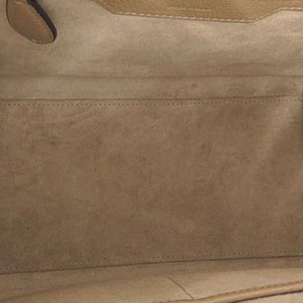 Celine Micro Leather Luggage Tote Beige Leather Very good condition - Model View