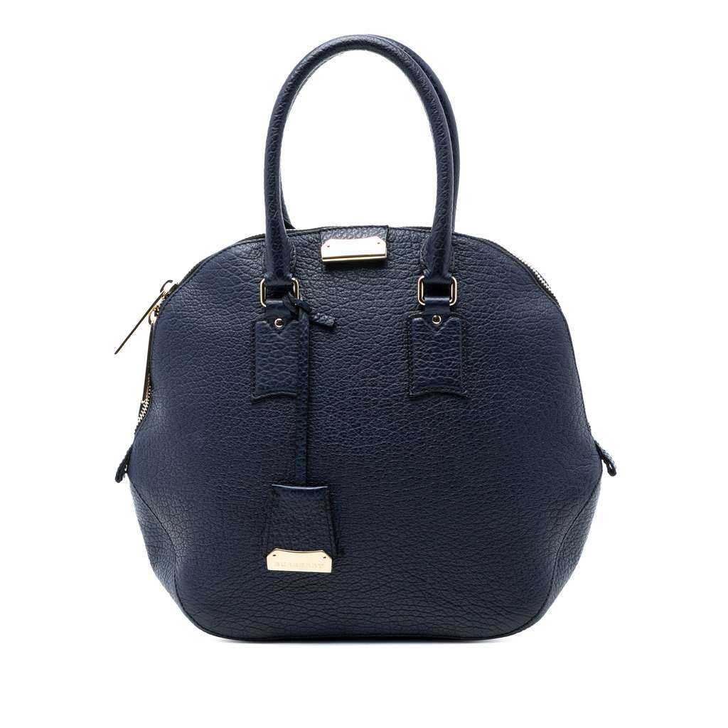 Burberry Large Grained Calfskin Heritage Orchard Bowling Bag