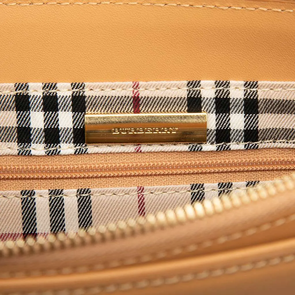 Burberry Leather Tote Brown Leather Good - Box View