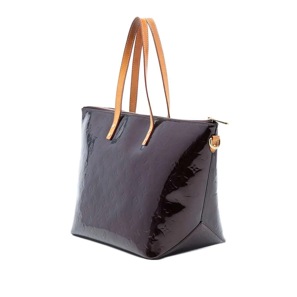 Louis Vuitton Monogram Vernis Bellevue GM Purple Leather Very good - Back View