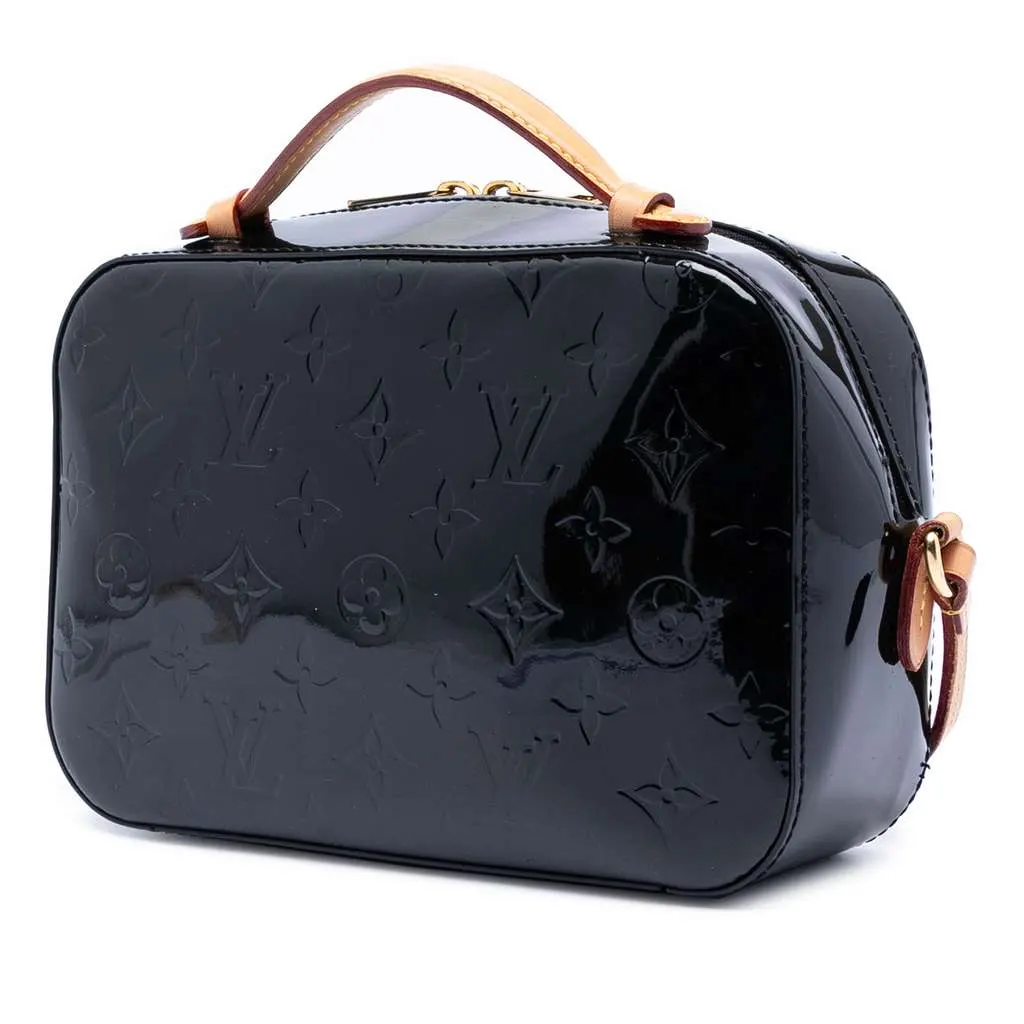 Louis Vuitton Monogram Vernis Santa Monica Camera Bag Black Leather Very good - Back View