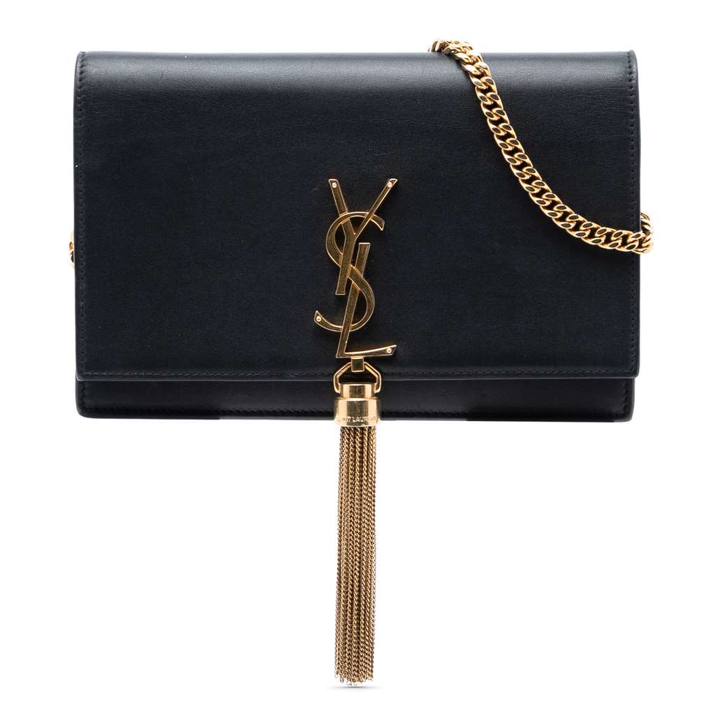 Saint Laurent Small Smooth Calfskin Monogram Kate Tassel Crossbody