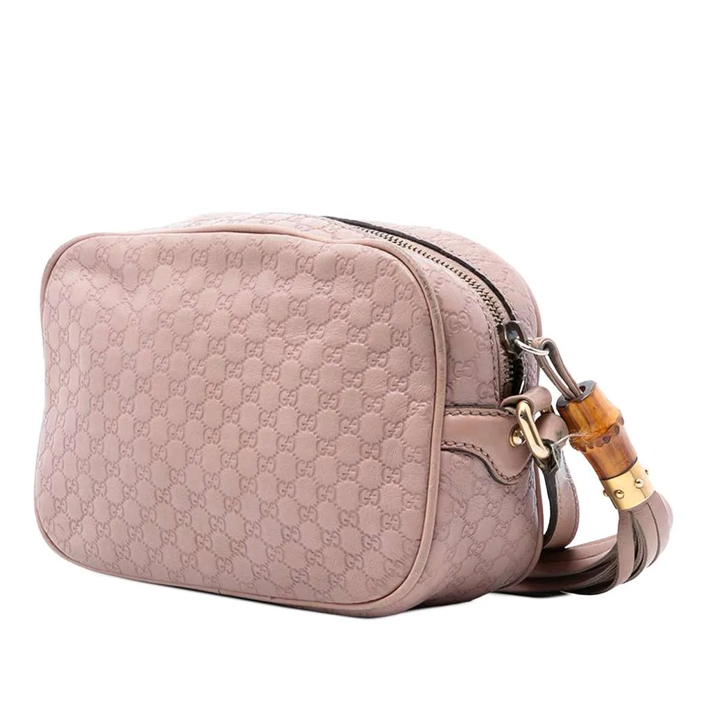 Gucci Microguccissima Sunshine Disco Camera Bag Pink Leather Very good - Back View