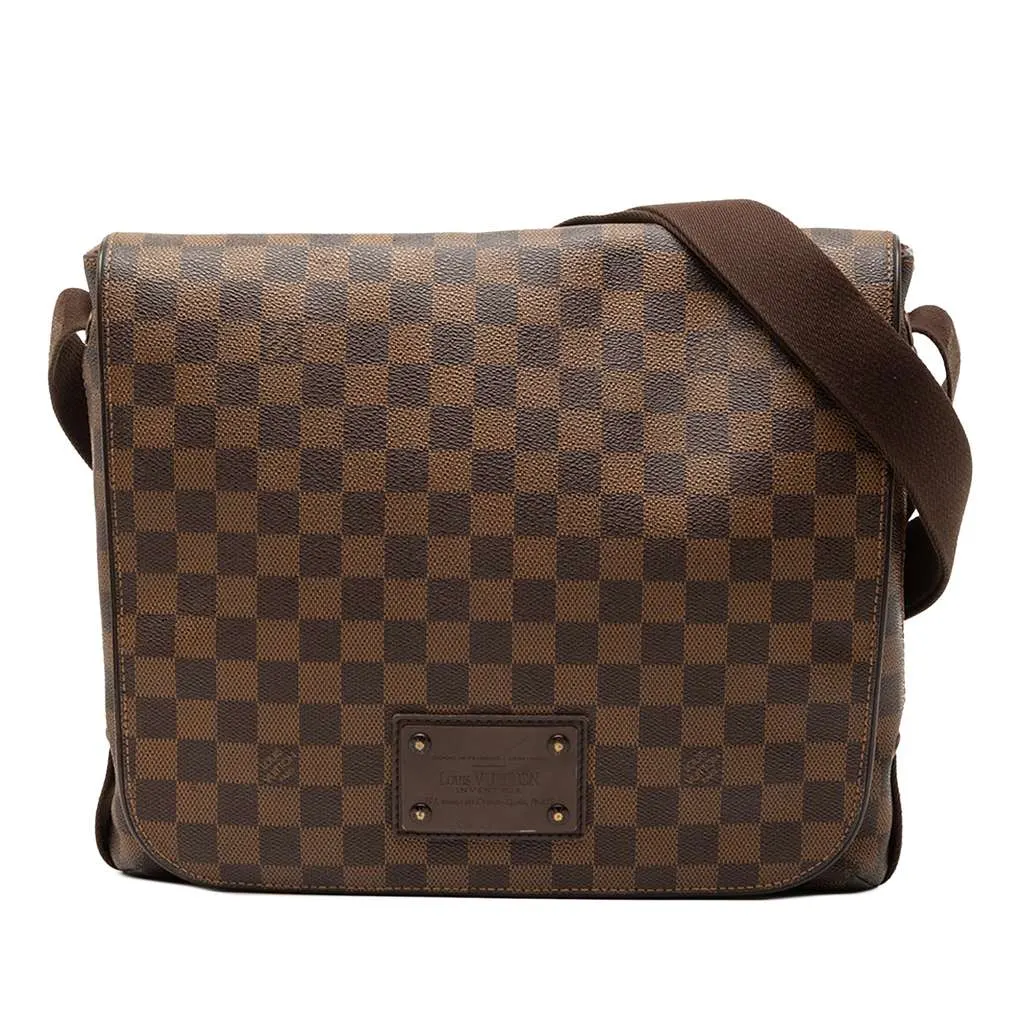 Louis Vuitton Damier Ebene Brooklyn MM Brown Very good - Front View