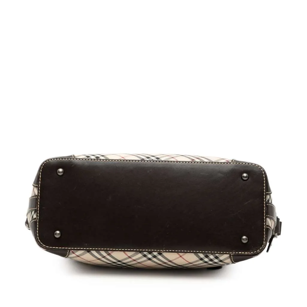 Burberry Nova Check Canvas Shoulder Bag Beige Canvas Very good - Inside View