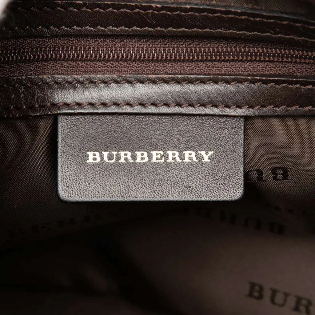 Burberry Nova Check Canvas Shoulder Bag Beige Canvas Very good - Box View
