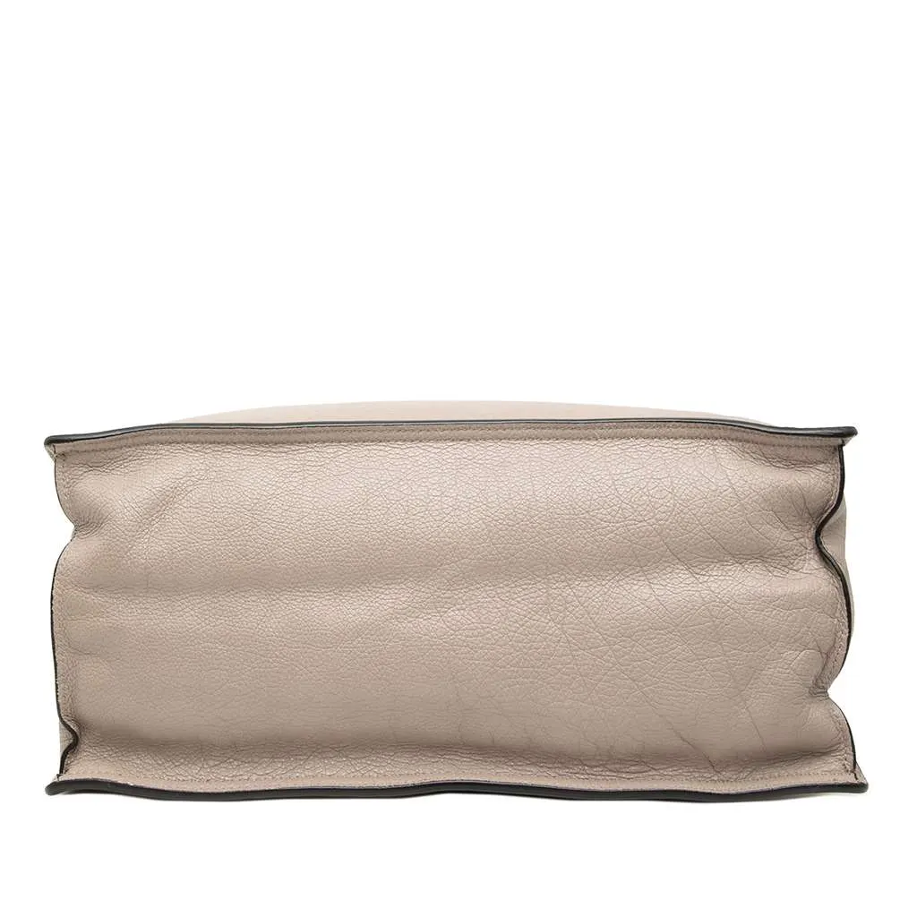 Prada Glace Calf Etiquette Tote Grey Leather Very good - Inside View