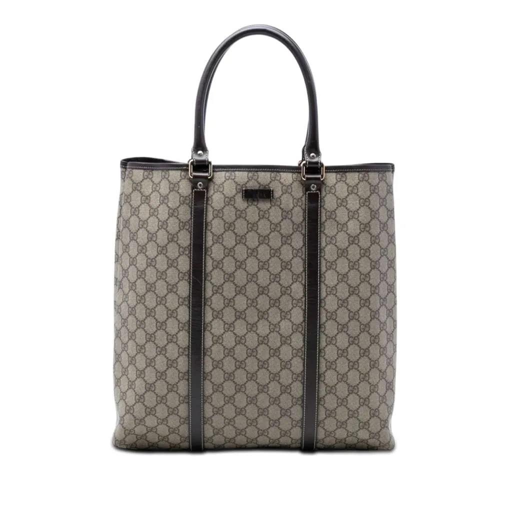 Gucci GG Supreme Joy Vertical Tote Beige Canvas Very good - Front View