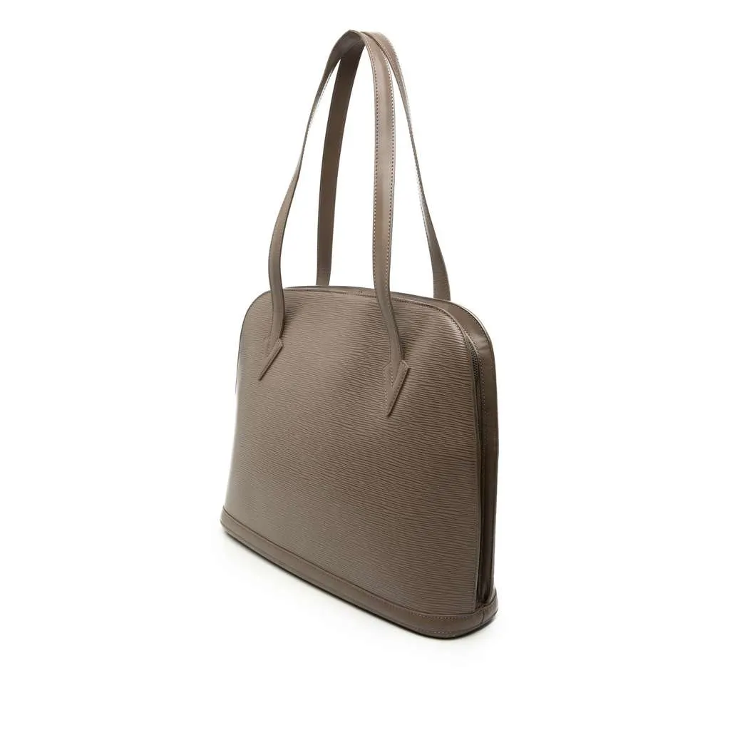 Louis Vuitton Epi Lussac Brown Leather Very good - Back View