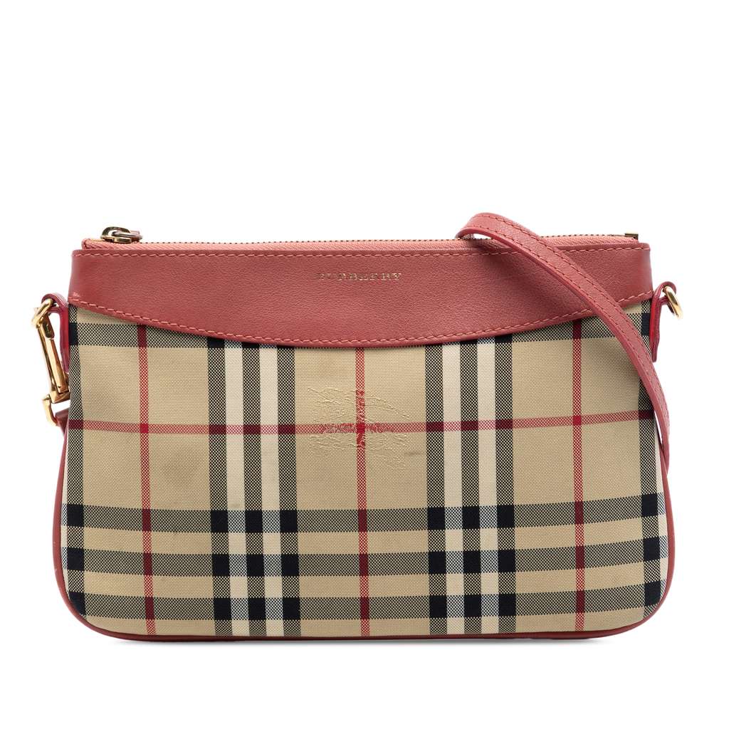 Burberry Haymarket Check Canvas Peyton Crossbody