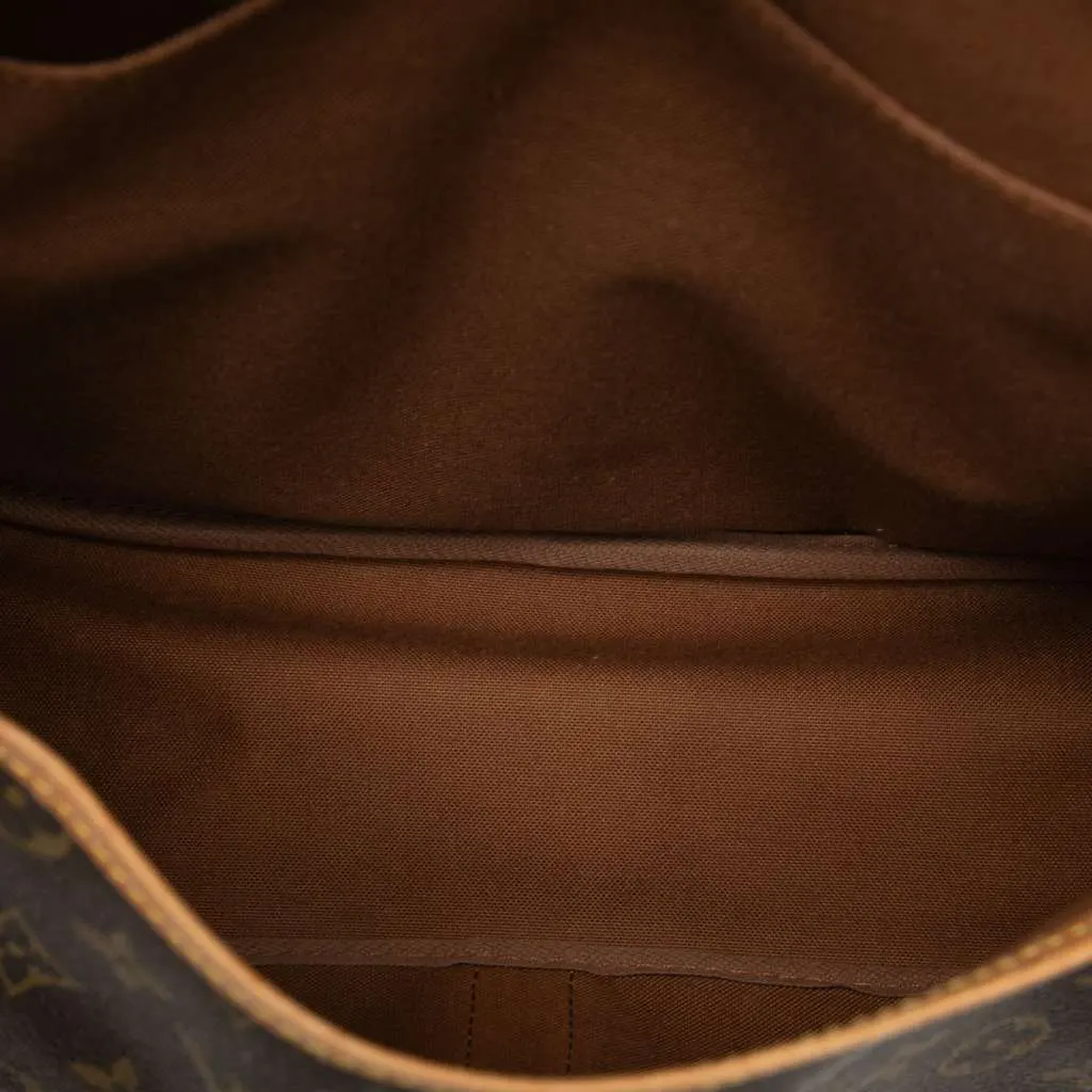 Louis Vuitton Monogram Saumur 35 Brown Canvas Good - Model View