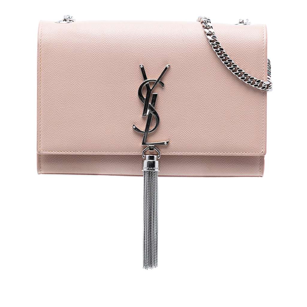Saint Laurent Small Grain de Poudre Monogram Kate Tassel Crossbody