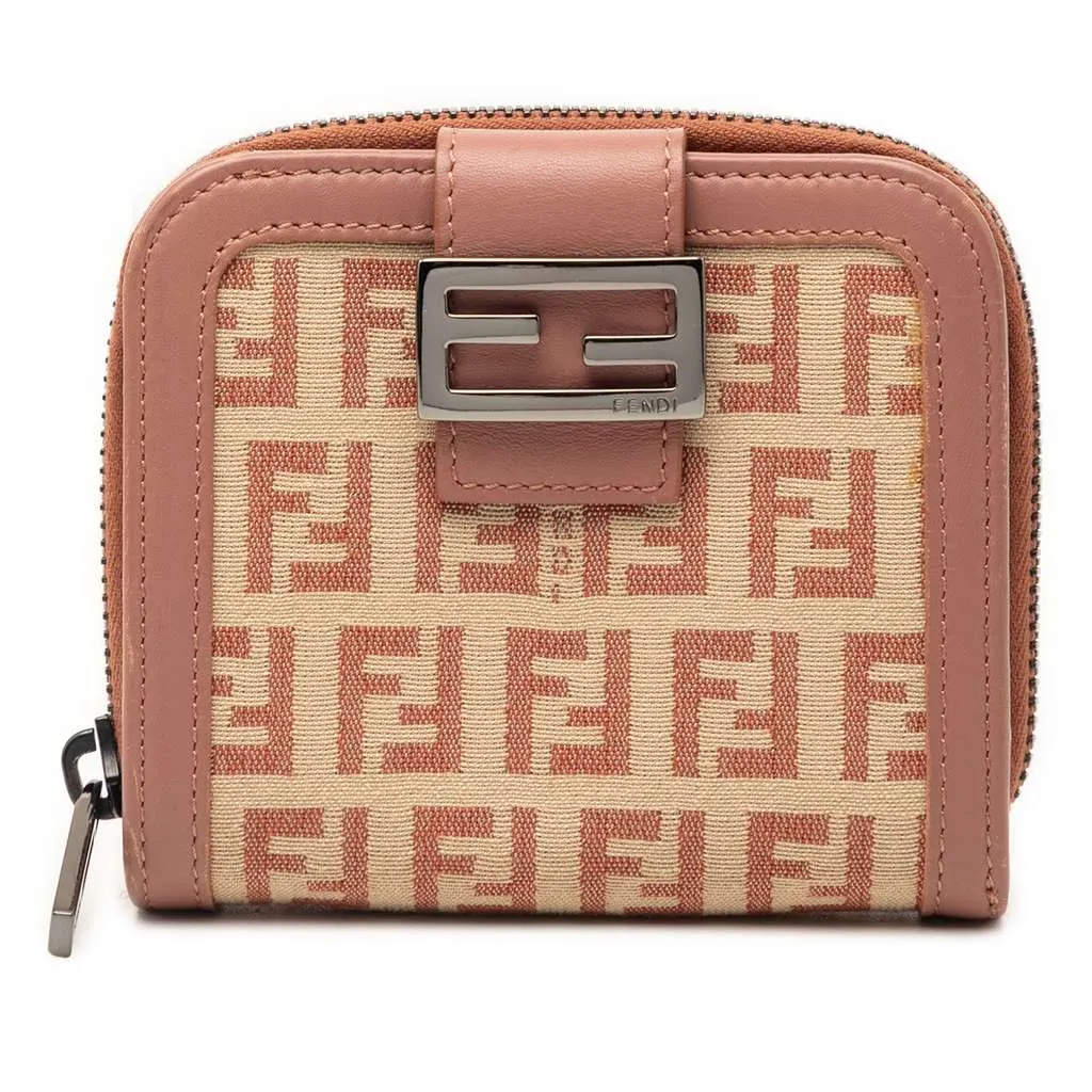Louis Vuitton Zucchino Canvas Bifold Compact Wallet Beige Canvas Very good - Front View