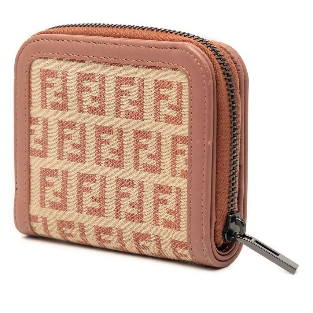 Louis Vuitton Zucchino Canvas Bifold Compact Wallet Beige Canvas Very good - Back View