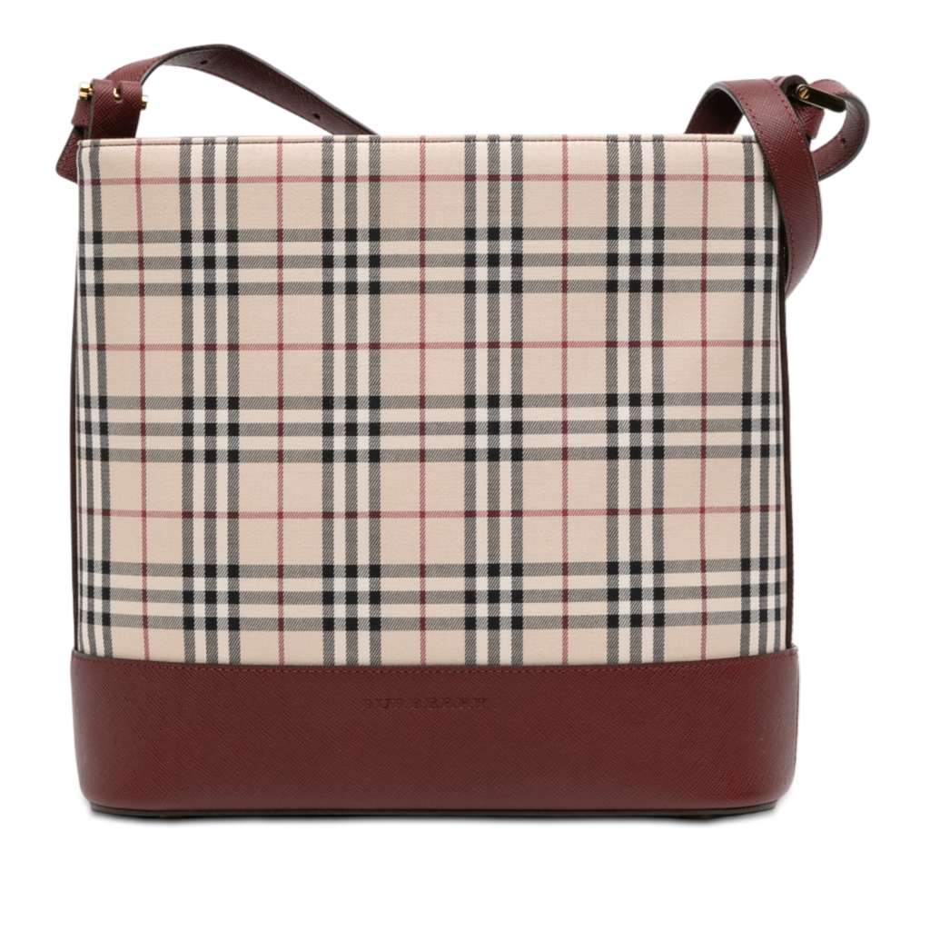 Burberry House Check Canvas Shoulder Bag