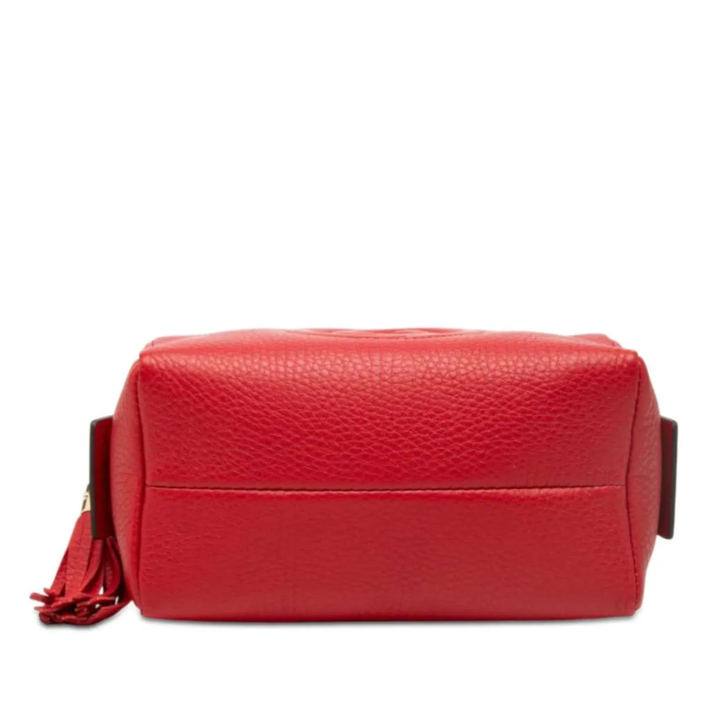 Gucci Leather Soho Cosmetic Pouch Red Leather Very good - Inside View