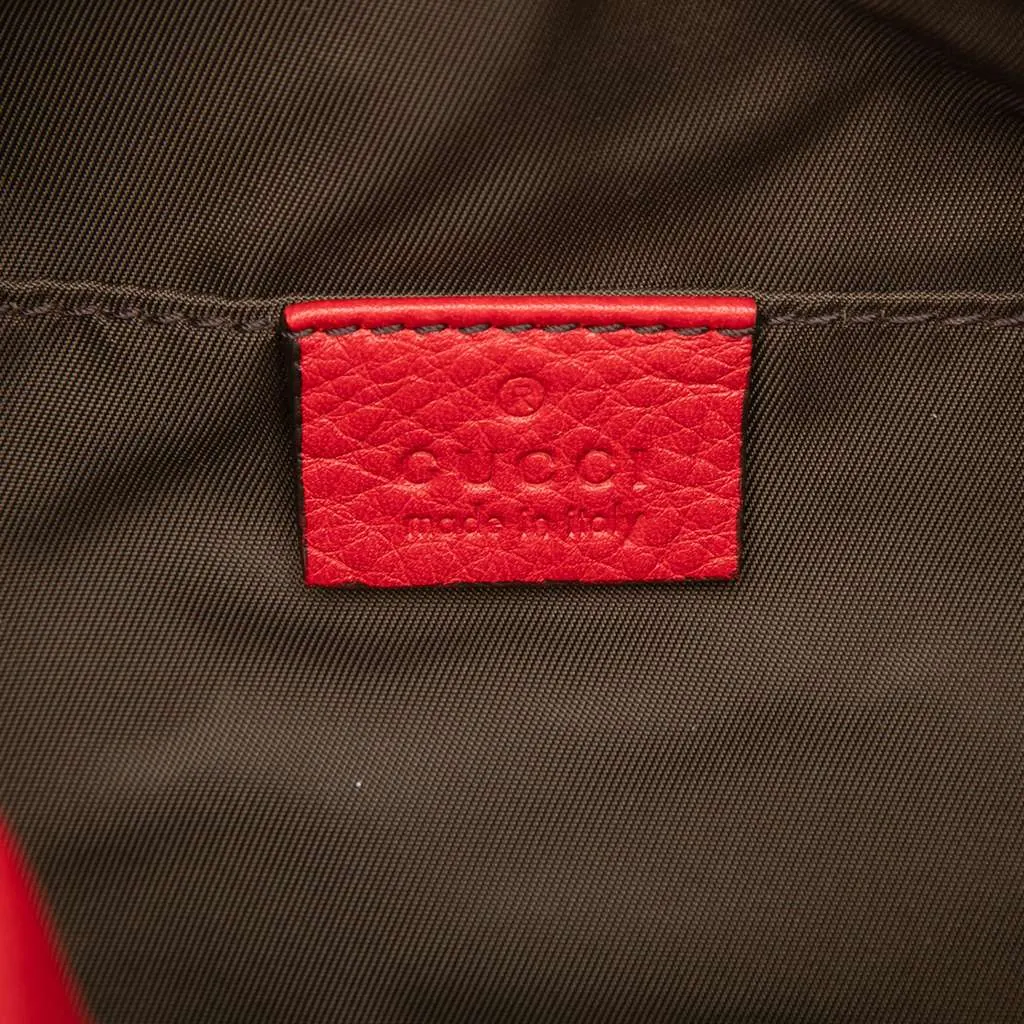 Gucci Leather Soho Cosmetic Pouch Red Leather Very good - Box View