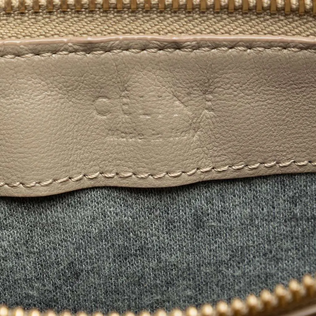 Celine Large Lambskin Trio Crossbody Brown Leather Very good - Box View