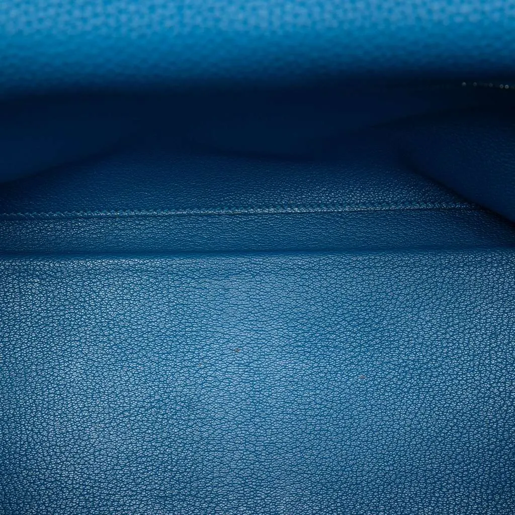 Hermès Togo Kelly II Retourne 35 Blue Leather Very good - Model View