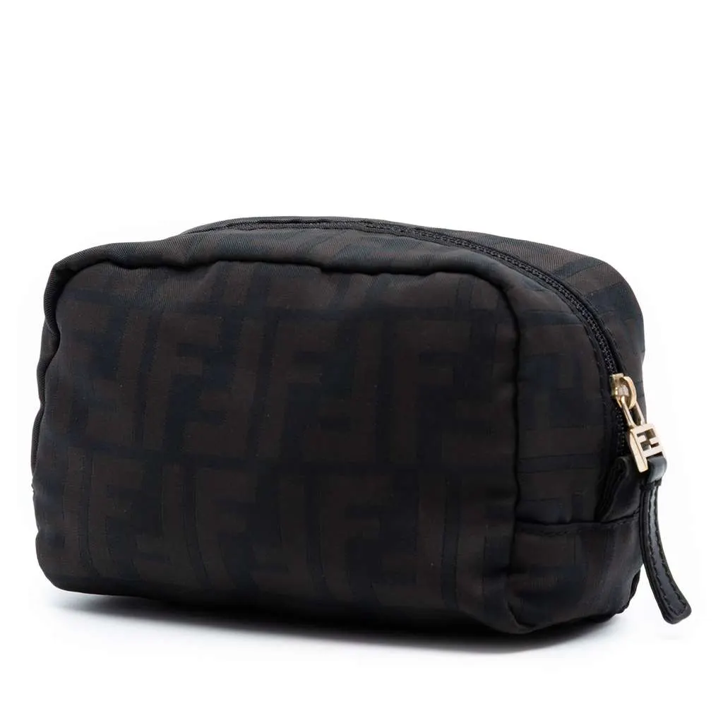 Fendi Zucca Canvas Pouch Brown Canvas Very good - Back View
